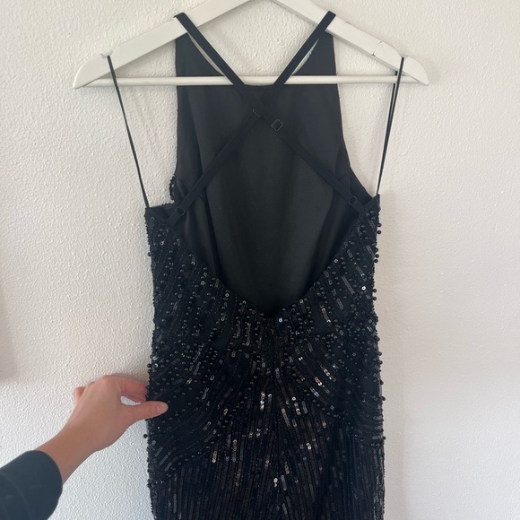 by the way. Black Sequin Jumpsuit M - Picture 8 of 12
